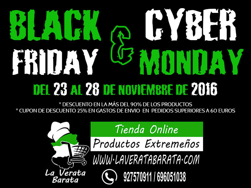 Black Friday y Cyber Monday 2016, 25 de Noviembre, 28 de Noviembre, La Verata Barata